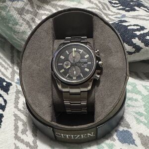 Citizen Eco-Drive WR100 stainless Steel Chronograph Watch